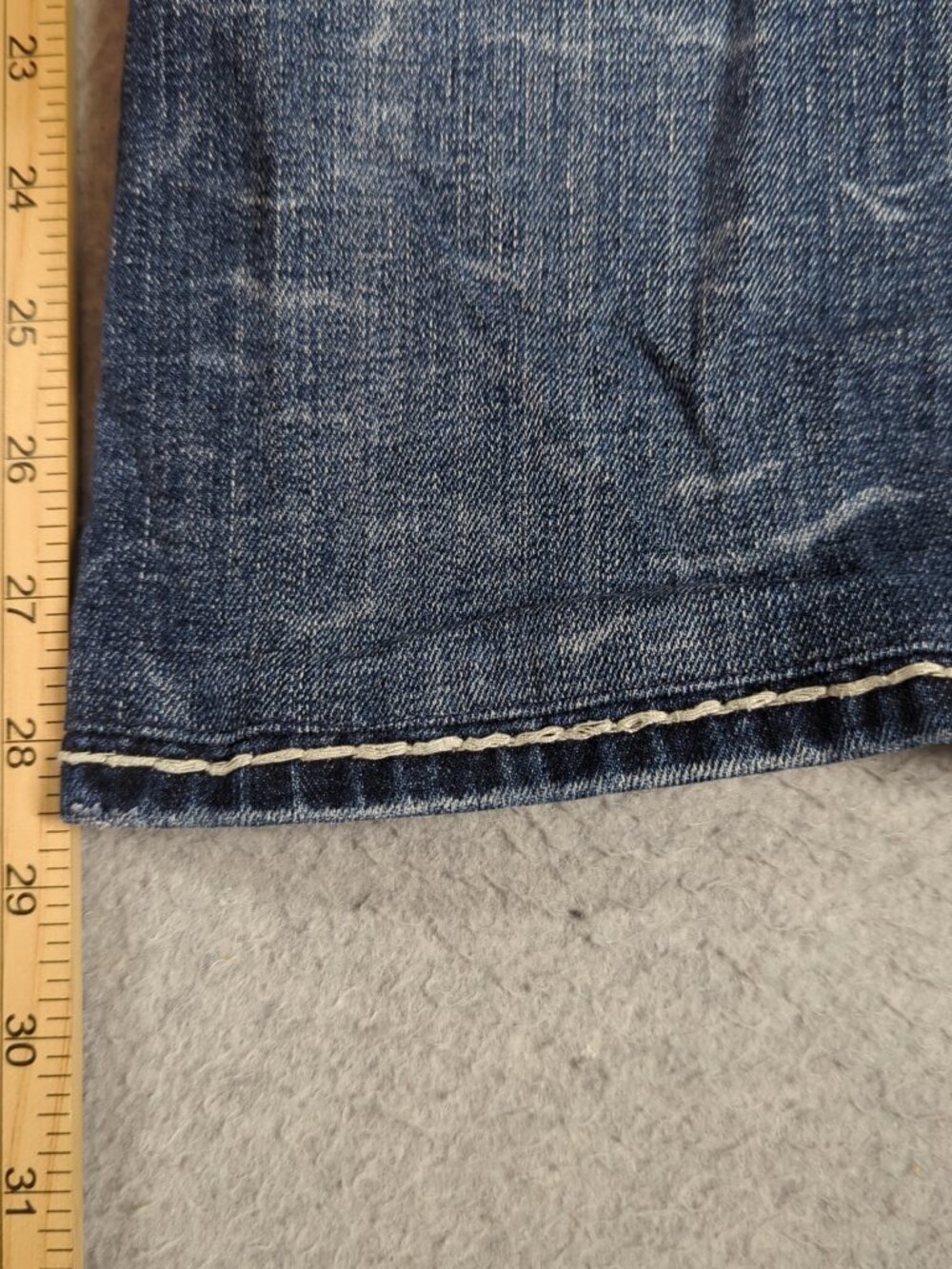 Rock Revival Jeans Women's 26 (Fits 29x28.5) Blue Raizel Easy Boot Thick Stitch - Picture 7 of 11